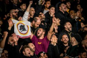 tifosi Leicester City v AS Roma: Semi Final Leg One - UEFA Europa Conference League