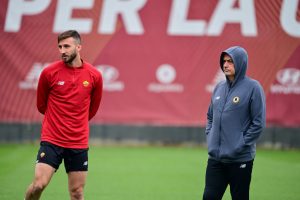 Cristante Mourinho AS Roma Training Session