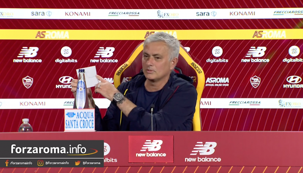 mourinho biglietto conferenza roma sampdoria