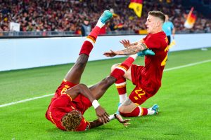 Abraham Zaniolo AS Roma v FK Bodø/Glimt: Quarter Final Leg Two - UEFA Europa Conference League