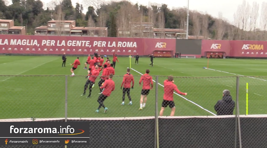 allenamento roma trigoria