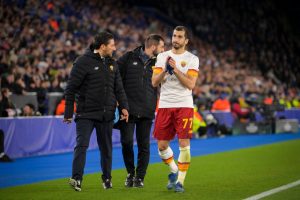 Henrikh Mkhitaryan Leicester City v AS Roma: Semi Final Leg One - UEFA Europa Conference League