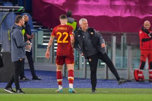 Zaniolo Mourinho AS Roma v FK Bodø/Glimt: Quarter Final Leg Two - UEFA Europa Conference League