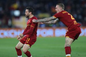 Carles Perez Karsdorp AS Roma v US Salernitana - Serie A