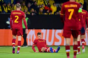 Mancini  FK Bodo/Glimt v AS Roma: Quarter Final Leg One - UEFA Europa Conference League