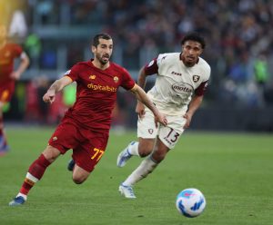 Mkhitaryan AS Roma v US Salernitana - Serie A