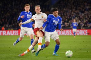 karsdorp Leicester City v AS Roma: Semi Final Leg One - UEFA Europa Conference League