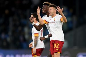 El Shaarawy Abraham SSC Napoli v AS Roma - Serie A