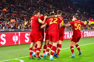 Abraham Zaniolo AS Roma v FK Bodø/Glimt: Quarter Final Leg Two - UEFA Europa Conference League