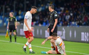 zaniolo pellegrini SSC Napoli v AS Roma - Serie A