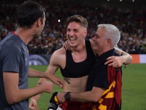 mourinho zaniolo AS Roma v Feyenoord - UEFA Europa Conference League Final 2021/22