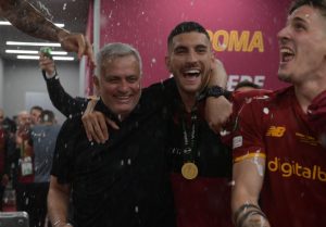 pellegrini mancini AS Roma v Feyenoord - UEFA Europa Conference League Final 2021/22