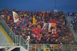 Fiorentina Roma settore ospiti tifosi