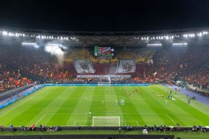 Roma Leicester coreografia Curva Sud