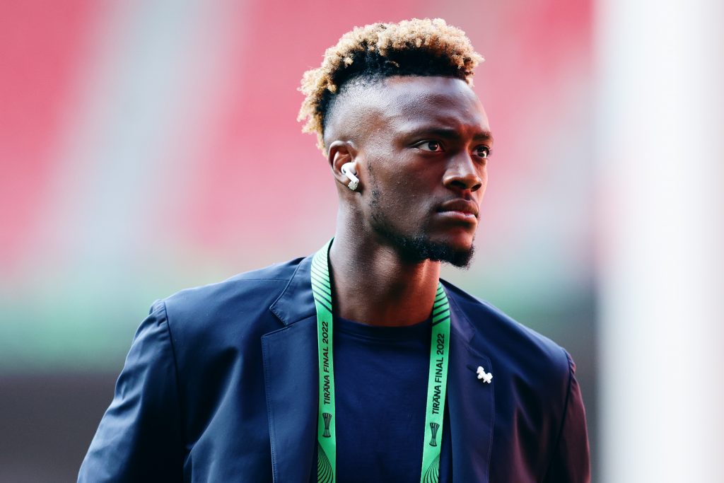 abraham AS Roma Training Session And Press Conference - UEFA Europa Conference League Final 2021/22