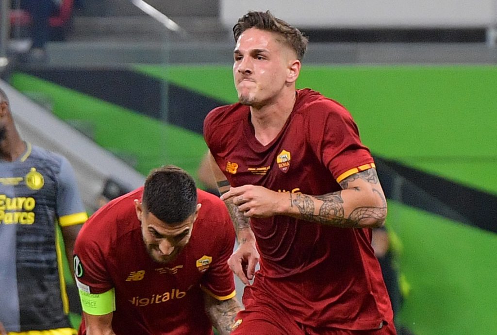 zaniolo pellegrini AS Roma v Feyenoord - UEFA Europa Conference League Final 2021/22