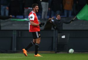 Marcos Senesi Feyenoord v Slavia Praha: Quarter Final Leg One - UEFA Europa Conference League