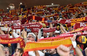 tifosi AS Roma v Feyenoord - UEFA Europa Conference League Final 2021/22
