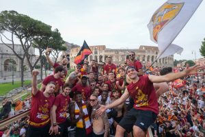 AS Roma UEFA Conference League Victory Parade