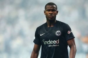 N'Dicka Eintracht Frankfurt v West Ham United: Semi Final Leg Two - UEFA Europa League