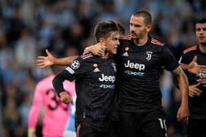 Bonucci Dybala Malmo FF v Juventus: Group H - UEFA Champions League