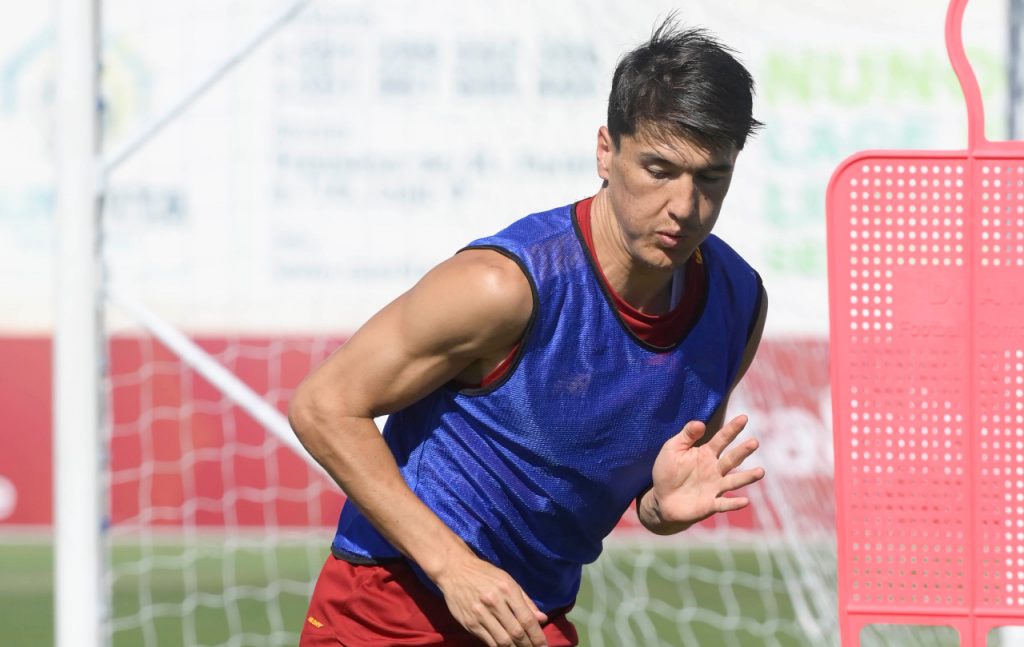 allenamento roma portogallo shomurodov(1)