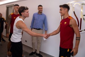 Blanco Dybala Singer Blanco Visits AS Roma Training Center