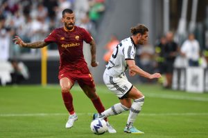 Spinazzola Rabiot Juventus v AS Roma - Serie A