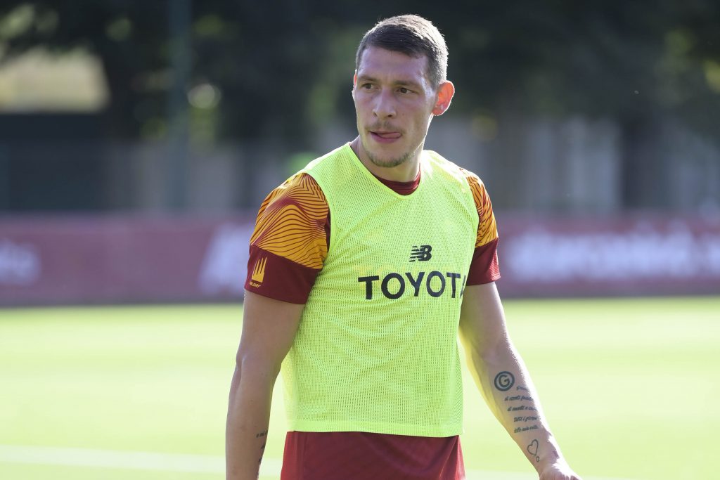 belotti AS Roma Training Session
