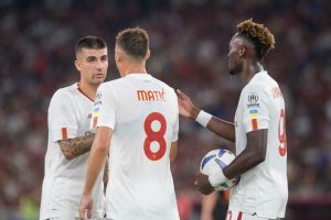 Mancini Matic Abraham AS Roma V Shakhtar Donetsk - Pre-Season Friendly