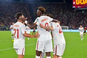 Abraham Dybala Zaniolo AS Roma V Shakhtar Donetsk - Pre-Season Friendly