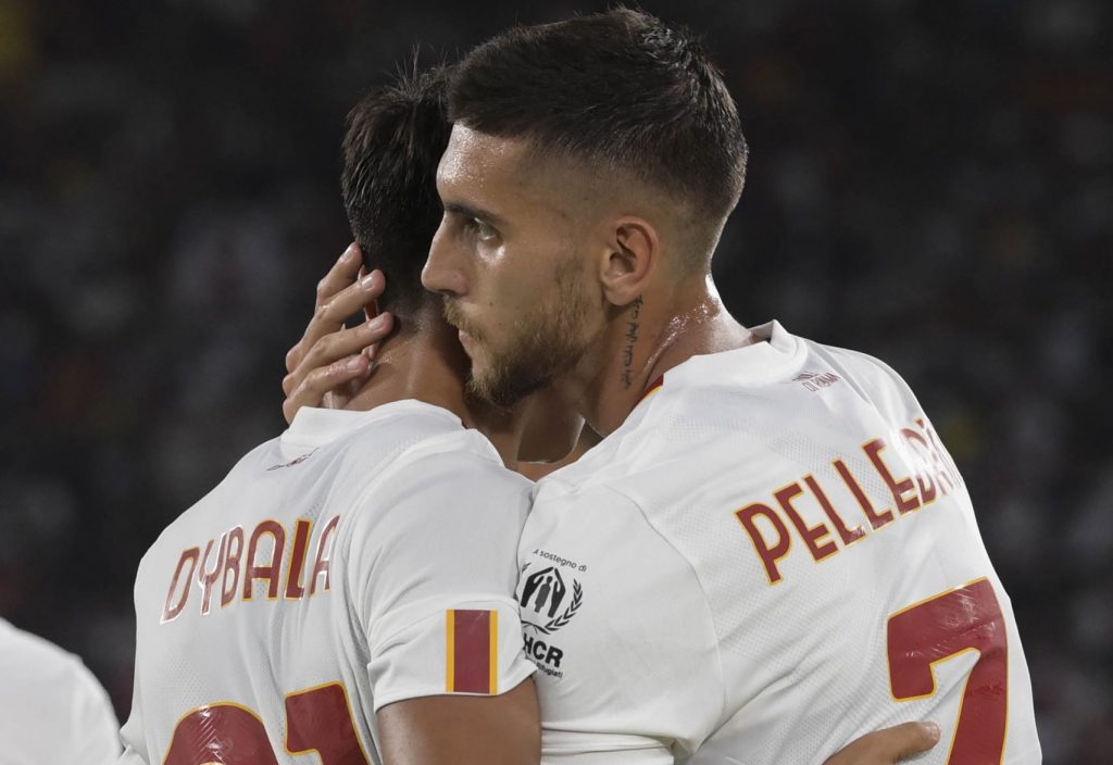 Dybala Pellegrini AS Roma V Shakhtar Donetsk - Pre-Season Friendly
