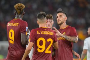 el shaarawy pellegrini abraham AS Roma v US Cremonese - Serie A