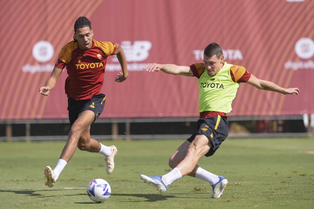 belotti smalling As Roma Training Session