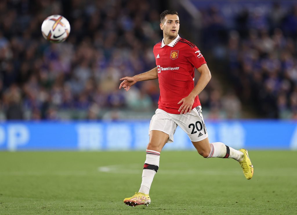 Dalot Leicester City v Manchester United - Premier League