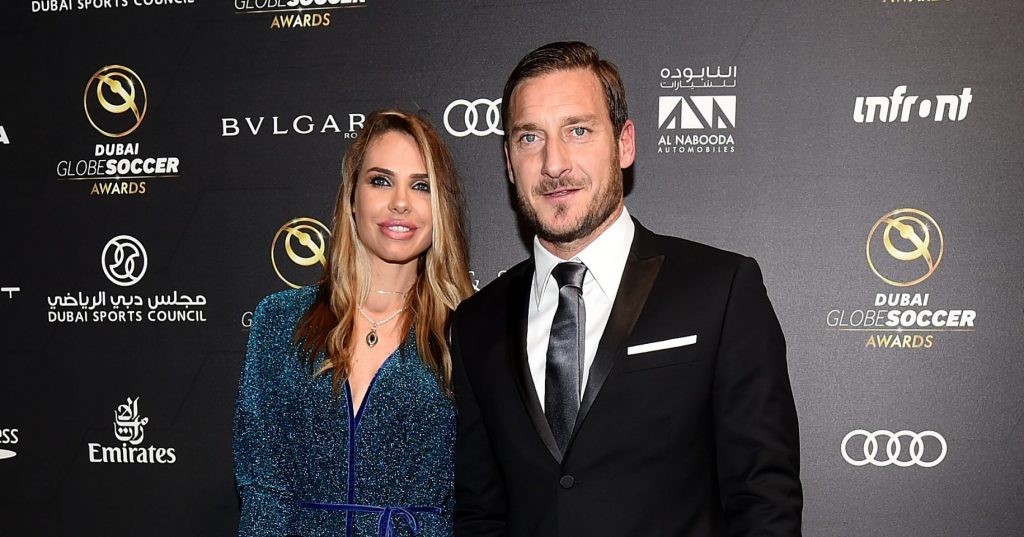 totti ilary blasi Globe Soccer Awards 2017