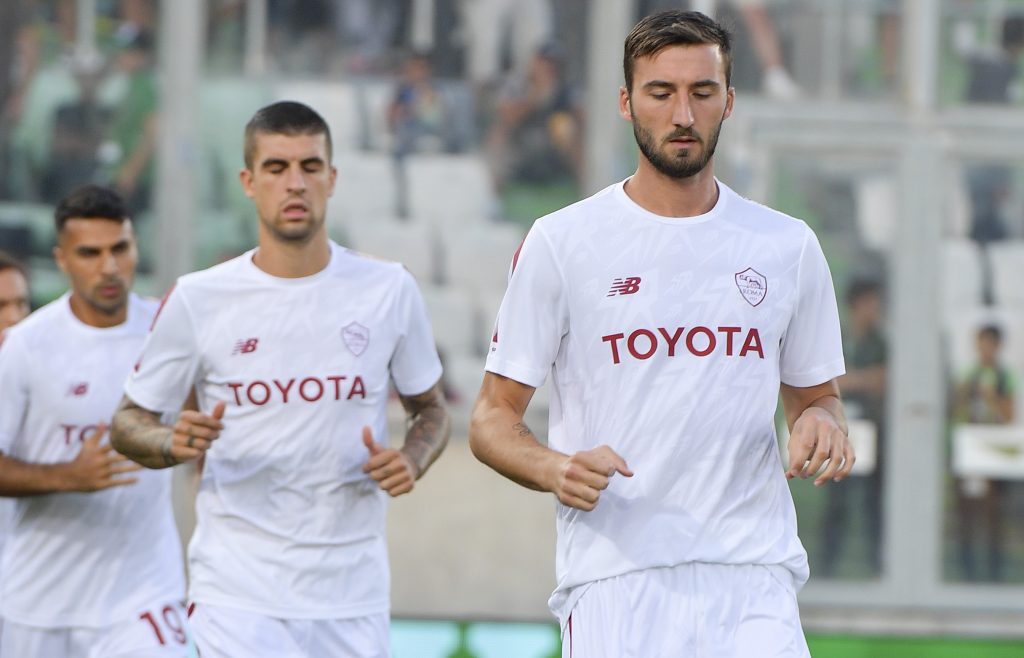 cristante mancini PFC Ludogorets Razgrad v AS Roma: Group C - UEFA Europa League