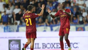 Dybala Abraham Empoli FC v AS Roma - Serie A