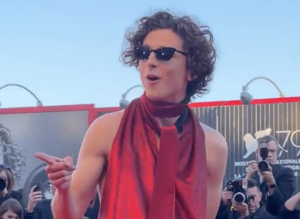 timothee chalamet roma venezia