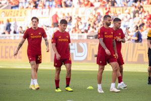 spinazzola dybala zaniolo AS Roma v Atalanta BC - Serie A