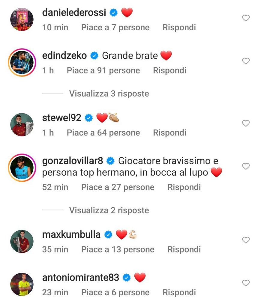 de rossi dzeko el shaarawy kumbulla