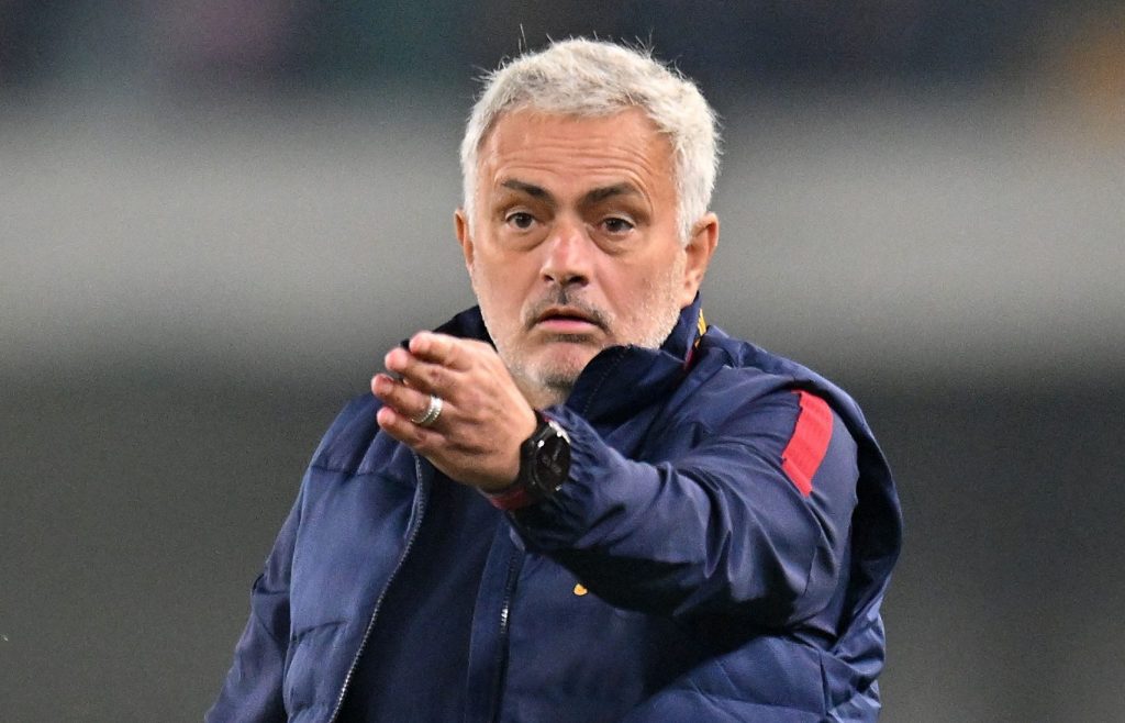MourinhoHellas Verona v AS Roma - Serie A