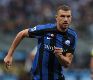 dzeko Inter v AS Roma - Serie A