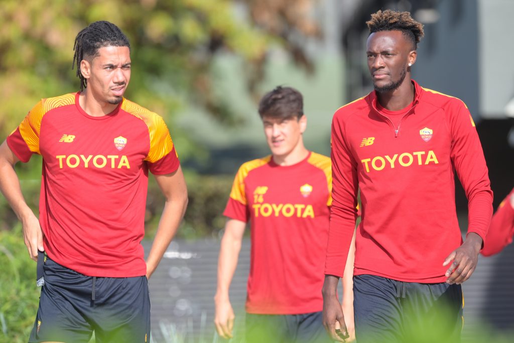 abraham smalling shomurodov AS Roma Training Session