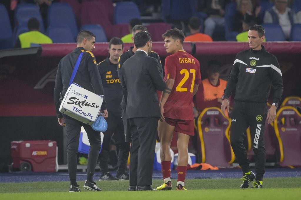 dybala infortunio AS Roma v US Lecce - Serie A