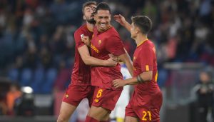 cristante smalling dybala AS Roma v US Lecce - Serie A