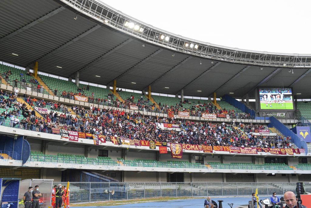 settore ospiti bentegodi verona roma Hellas Verona FC v AS Roma - Serie A