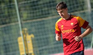 AS Roma Training Session Kumbulla