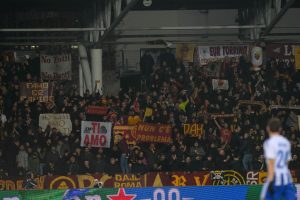 as roma tifosi HJK Helsinki v AS Roma: Group C - UEFA Europa League