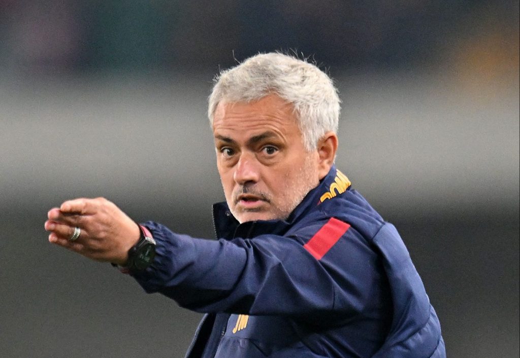 MourinhoHellas Verona v AS Roma - Serie A
